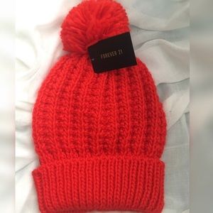 Forever 21 red beanie